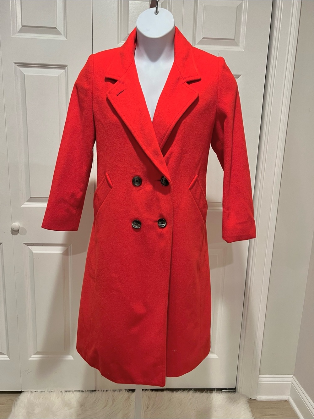 VINTAGE Authentic McIntosh Red Double-Breasted Women's Wool Coat